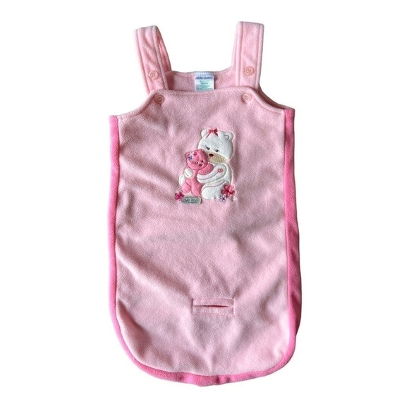 Okie Dokie Infant Baby Soft Pink Fleece Baby Sack Car Seat Friendly, 6-9 Months - Picture 1 of 6